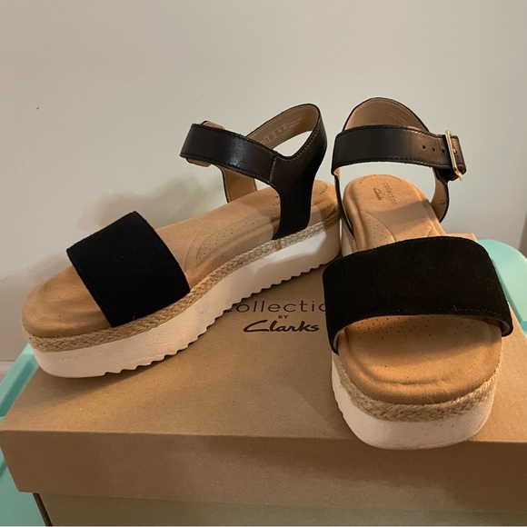 Women’s suede and leather wedge sandals…Collection by Clark’s! - Picture 5 of 8